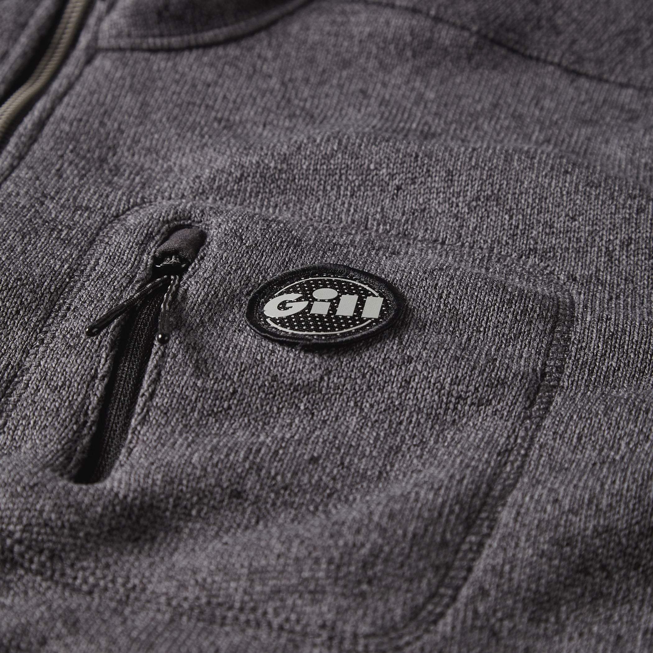 Men's Knit Fleece Jacket in Ash - Ash
