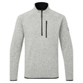 1/4 Zip Neck Knit Fleece - gray Marl