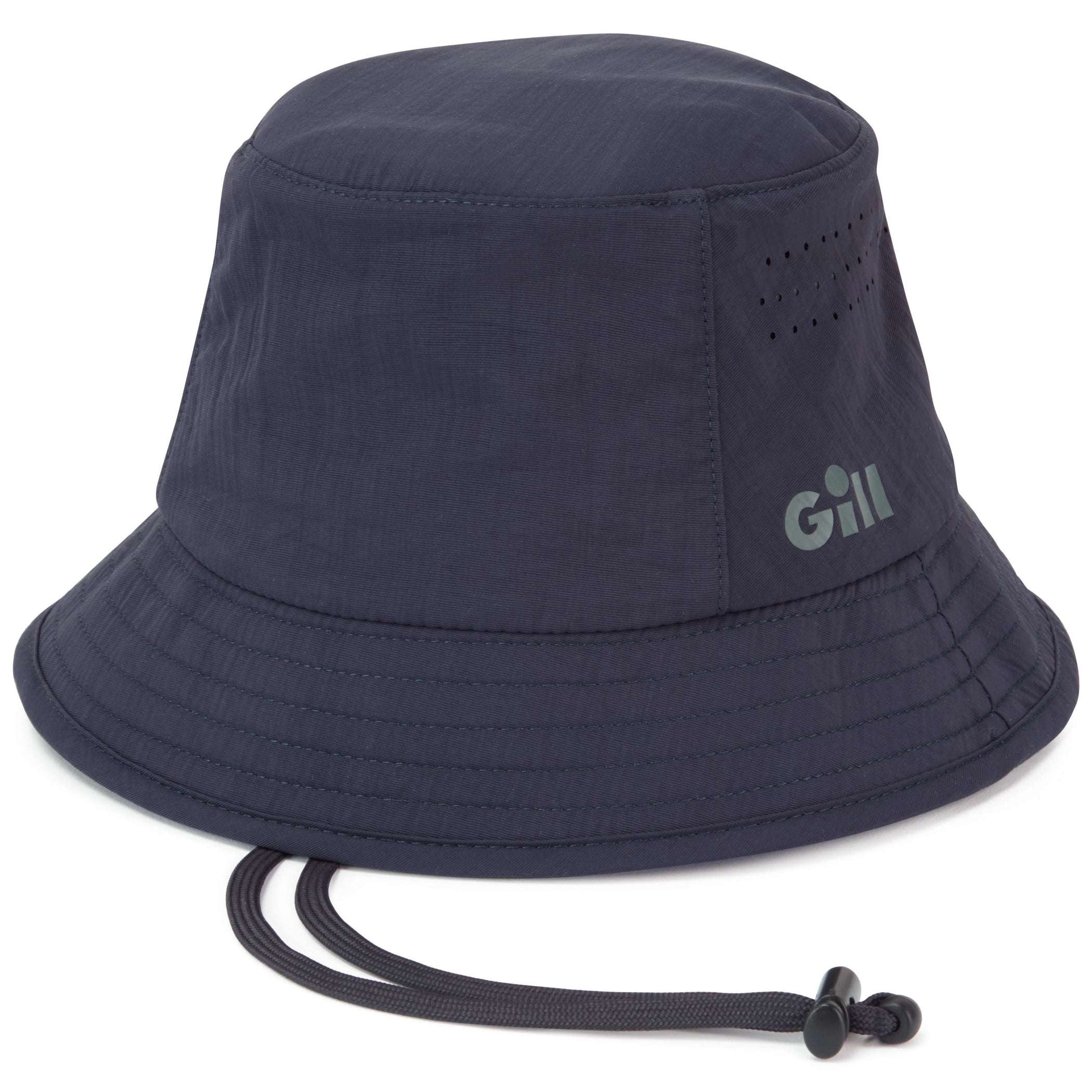 Bucket Hat With Chin Strap - Navy