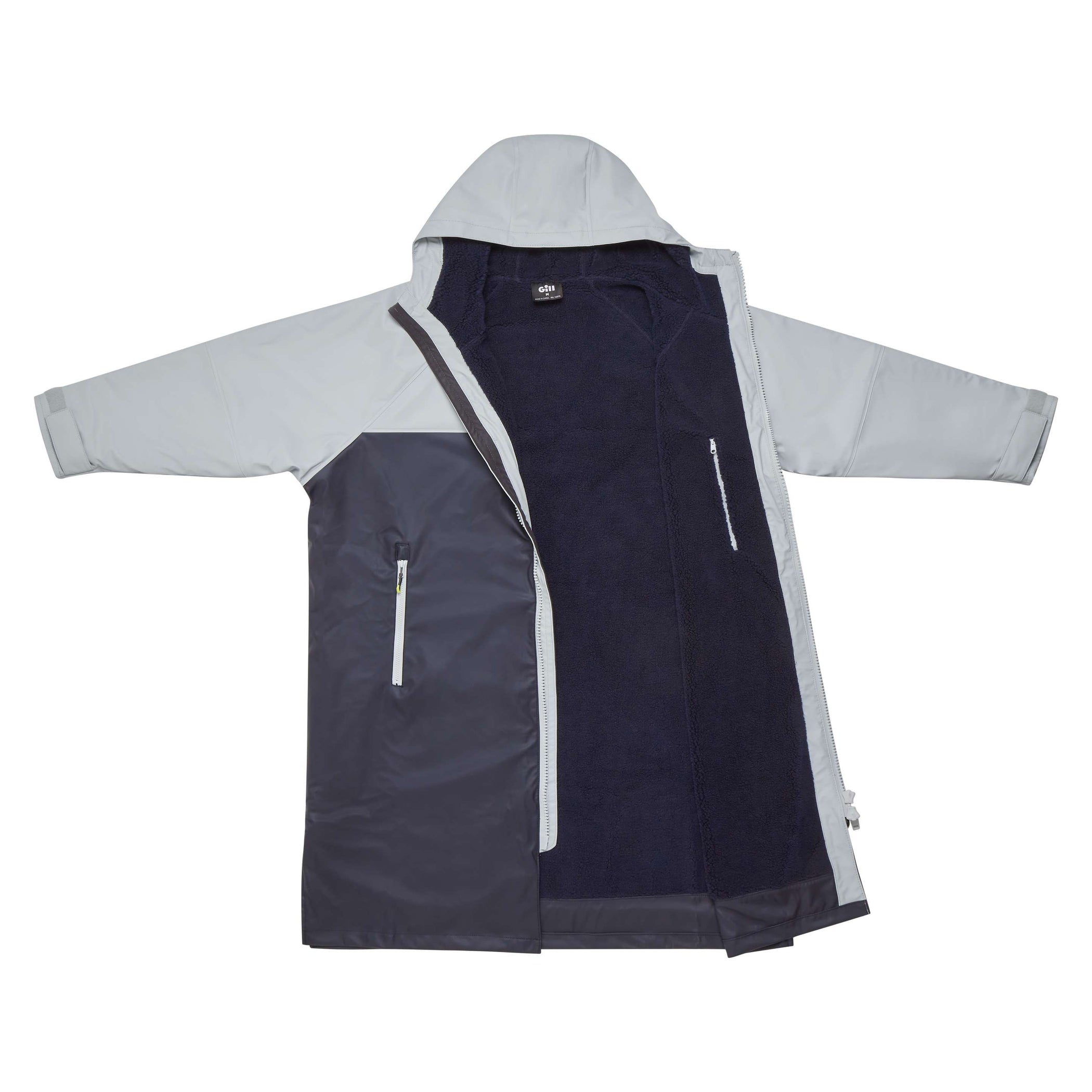 Aqua Parka Waterproof Changing Robe - Navy & Light Gray