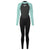 Women’s Pursuit 4/3mm Back Zip Neoprene Wetsuit - Eggshell & Black