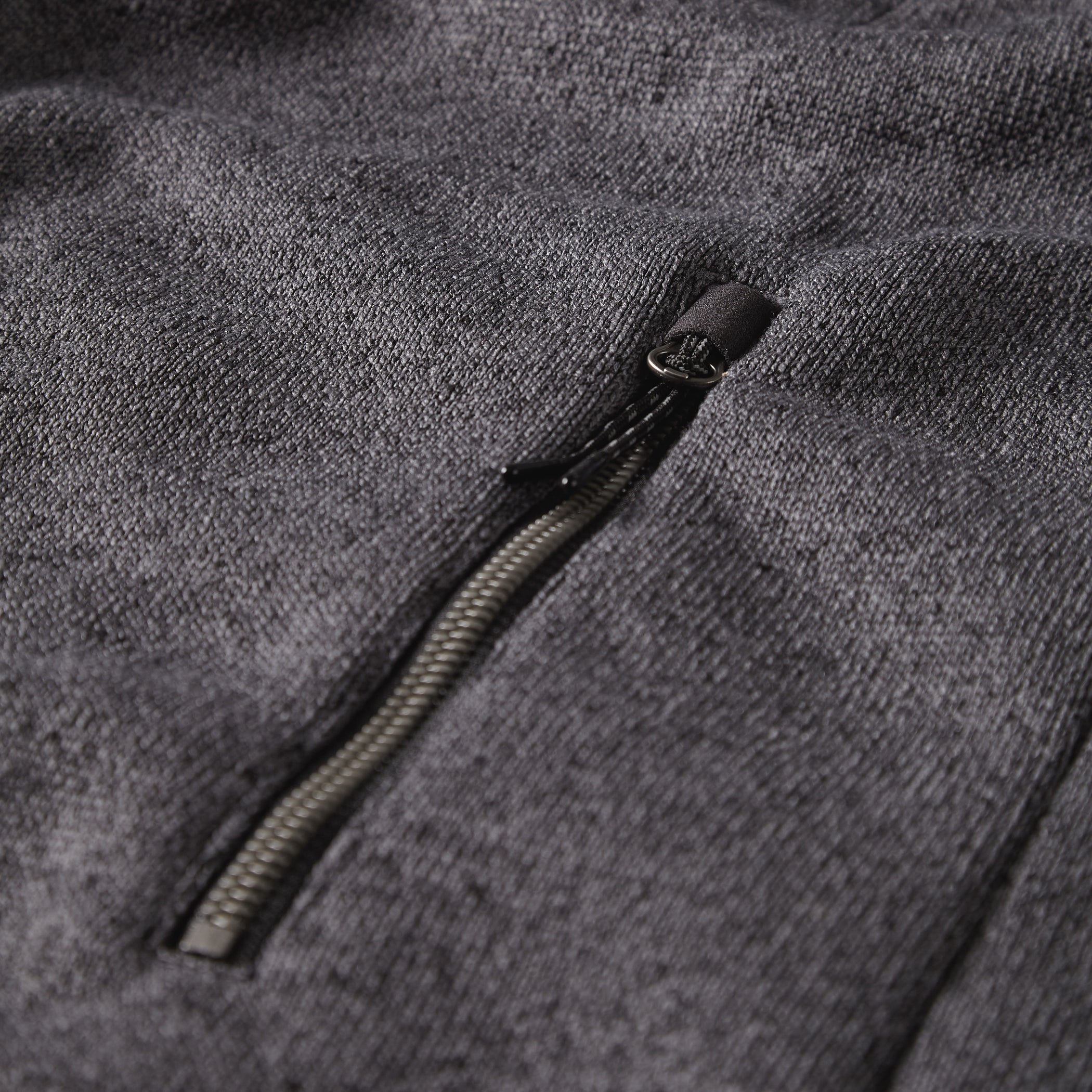 Men's Knit Fleece Jacket in Ash - Ash