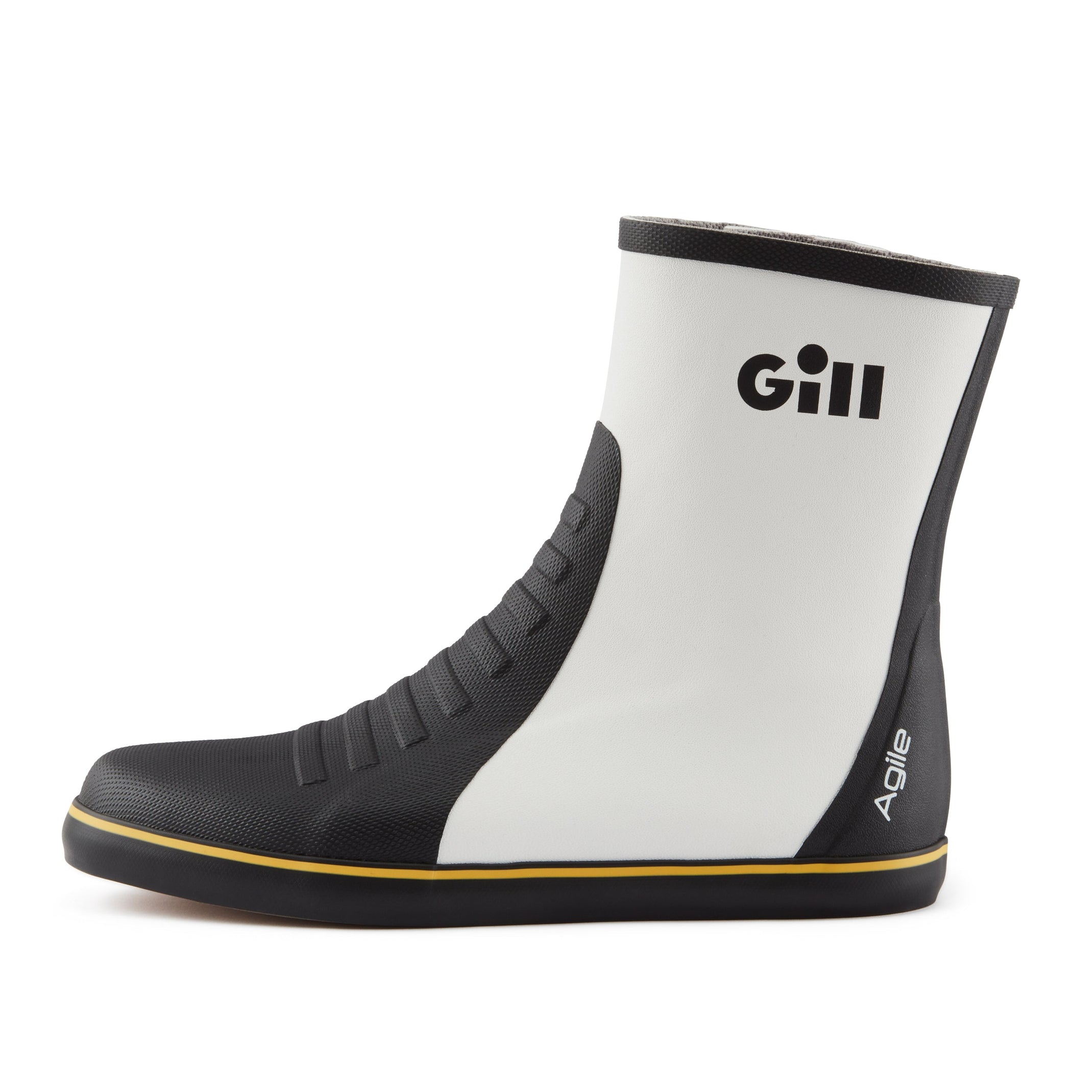 Junior Agile Neoprene Sailing Boots - Black & White