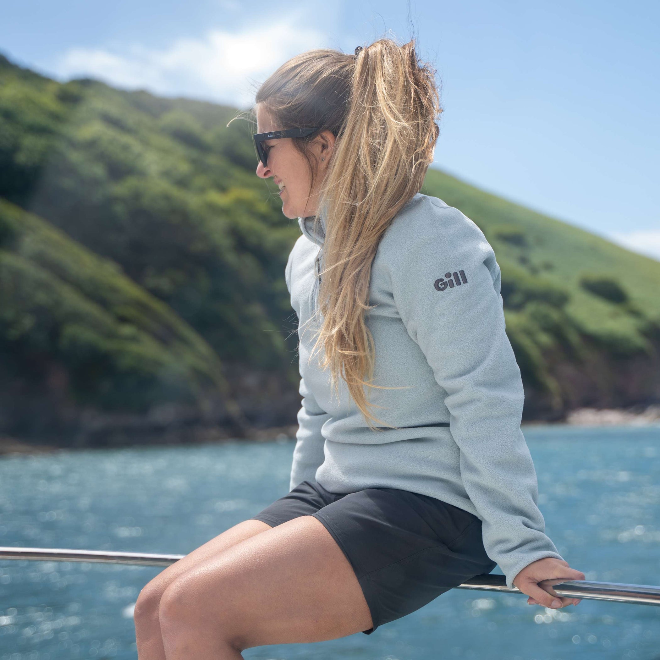 Women's Pursuit 1/4 Zip Fleece - Light Gray