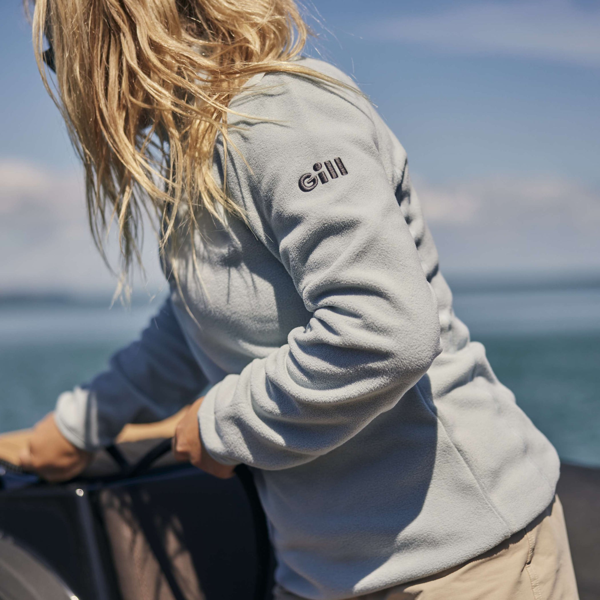 Women's Pursuit 1/4 Zip Fleece - Light Gray