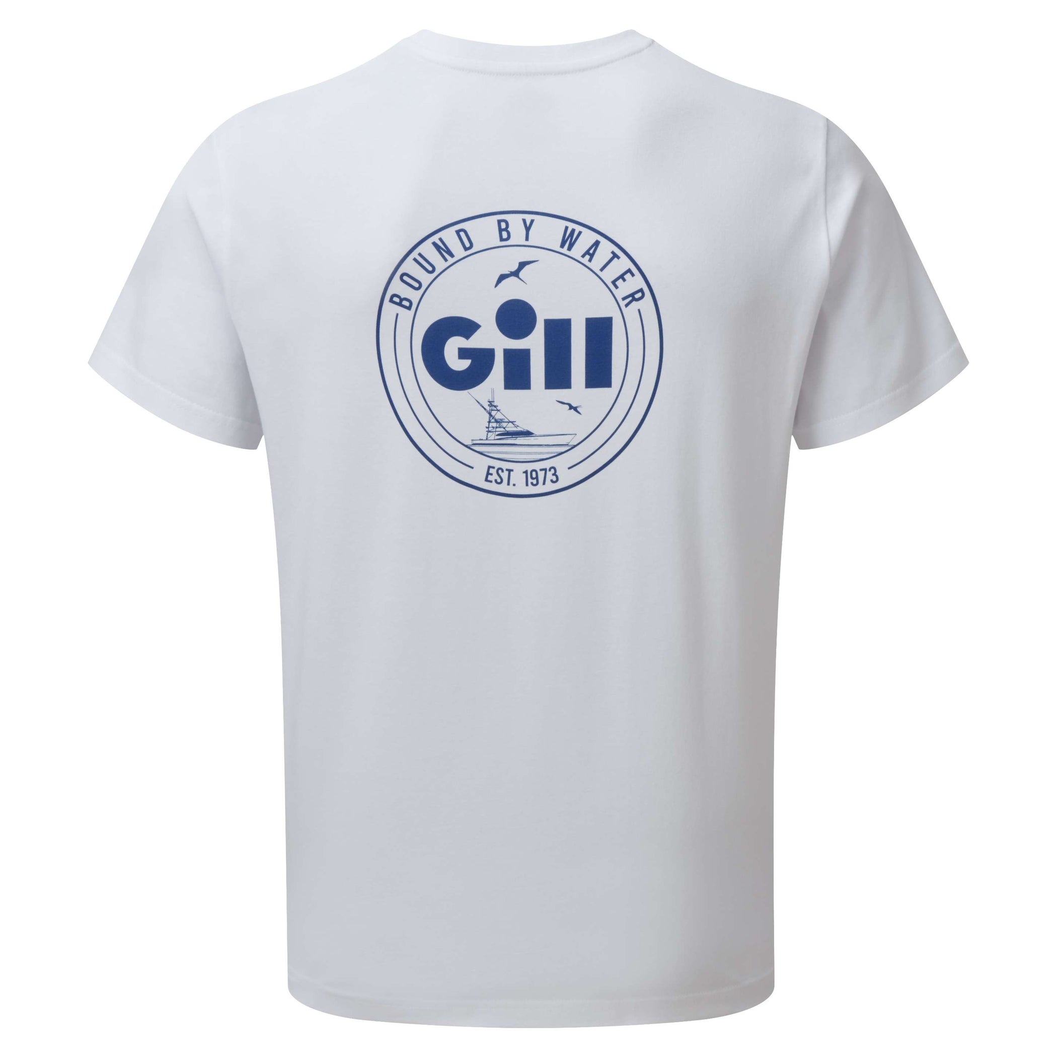 Graphic T-Shirt in White & Blue - White & Blue