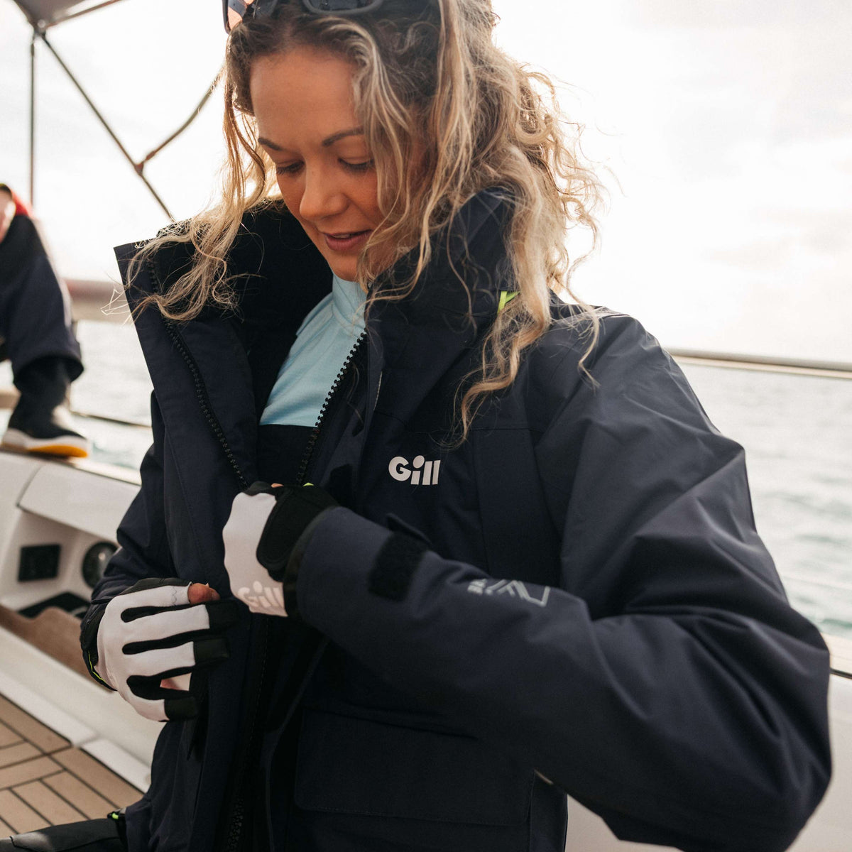 Women's Coastal Cruising Sailing Jacket - Navy