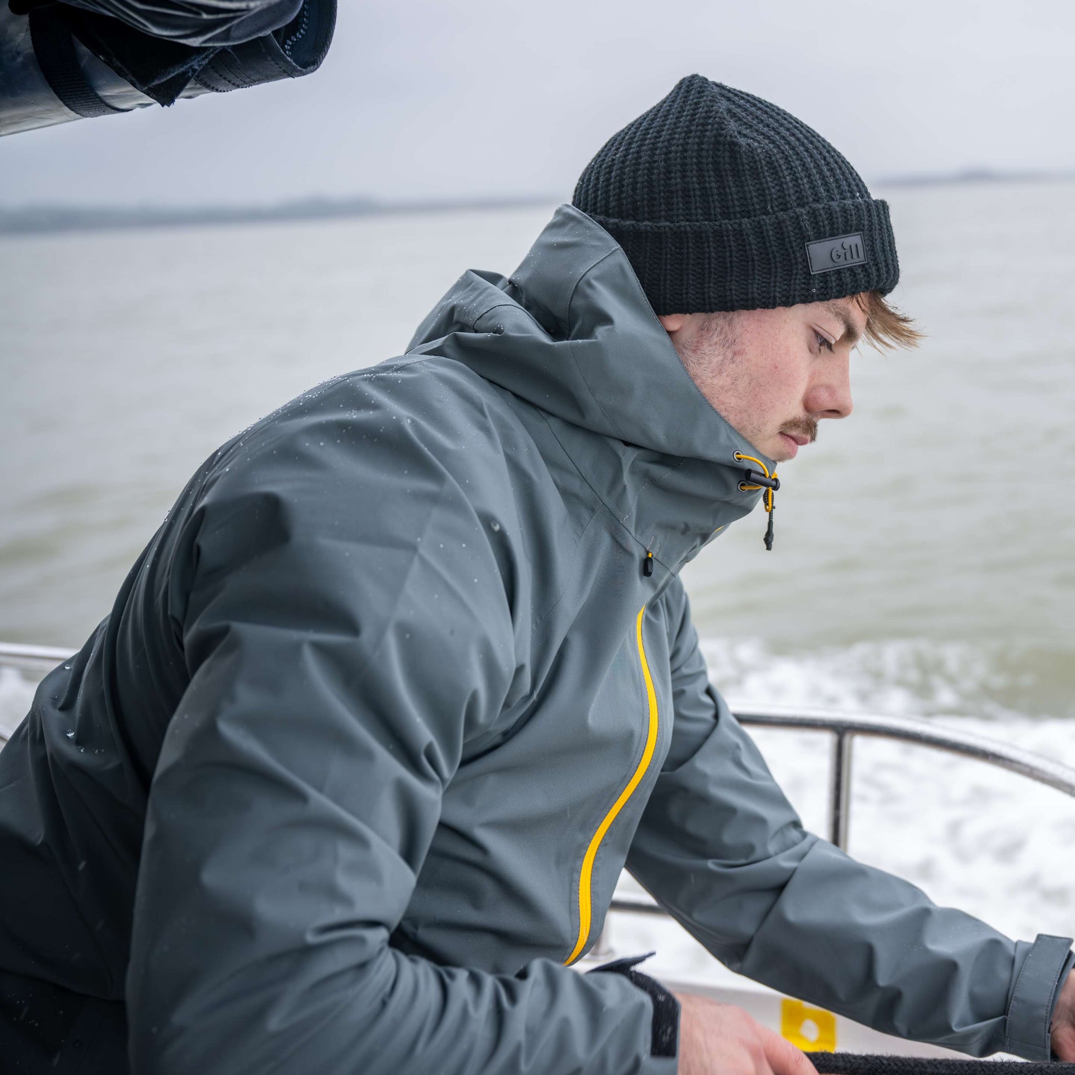 Voyager Hooded Waterproof Jacket - Ash