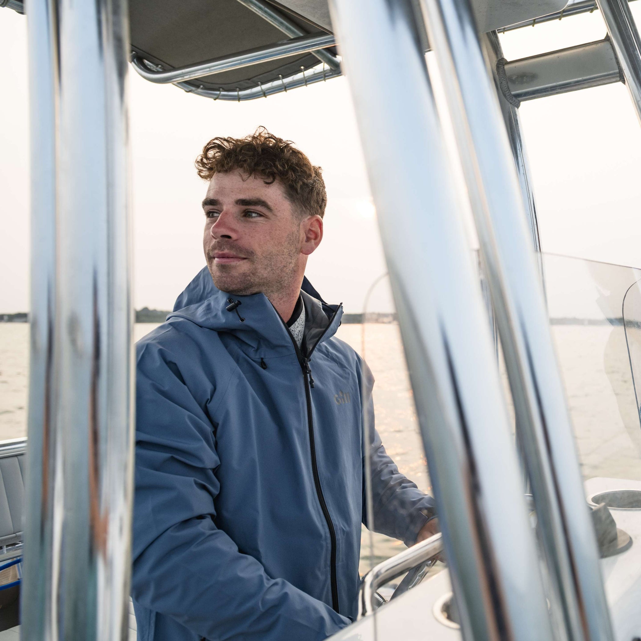 Voyager Hooded Waterproof Jacket - Storm Blue