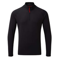 Men's UV Tec Long Sleeve Zip Tee - Black