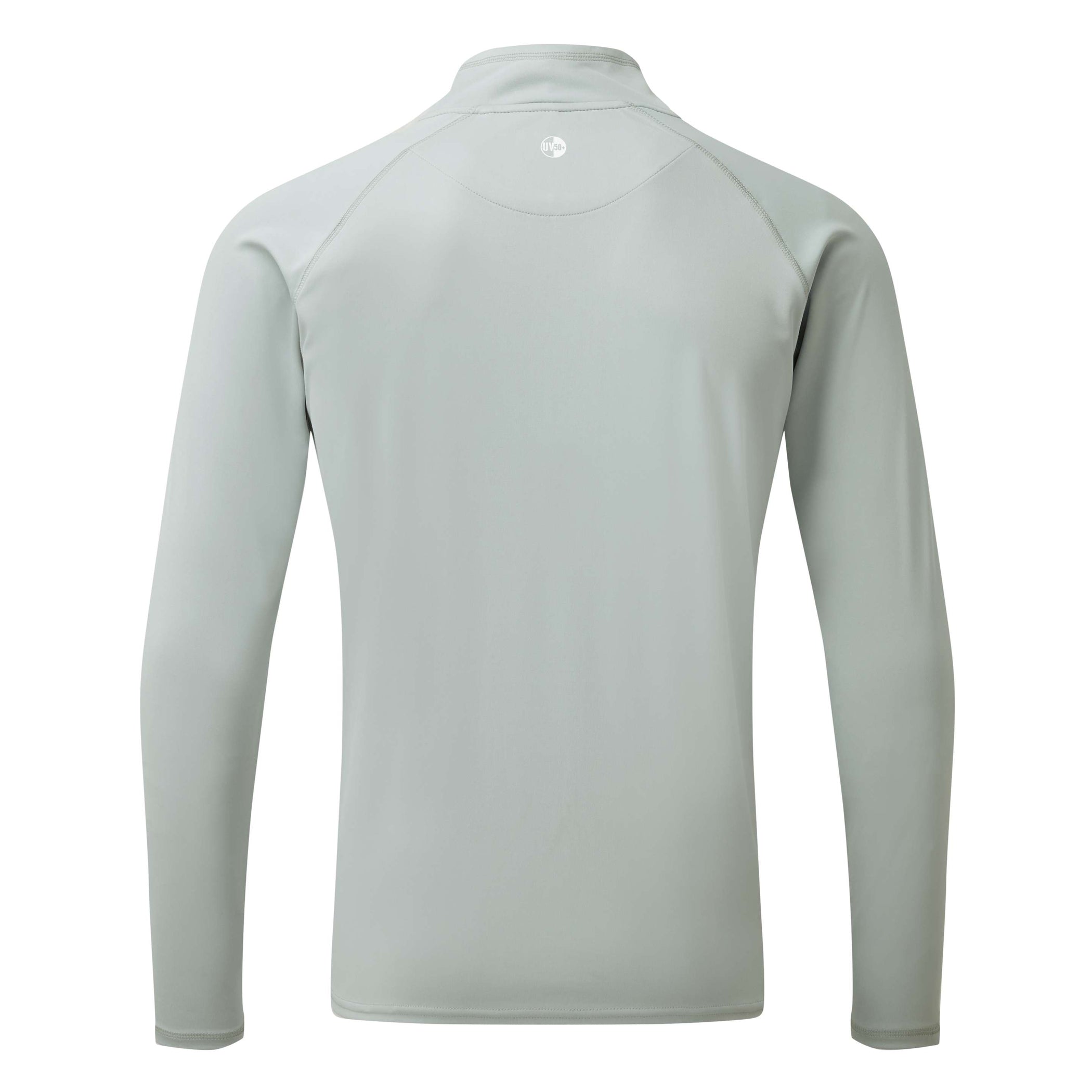 Men's UV Tec Long Sleeve Zip Tee - Medium Gray