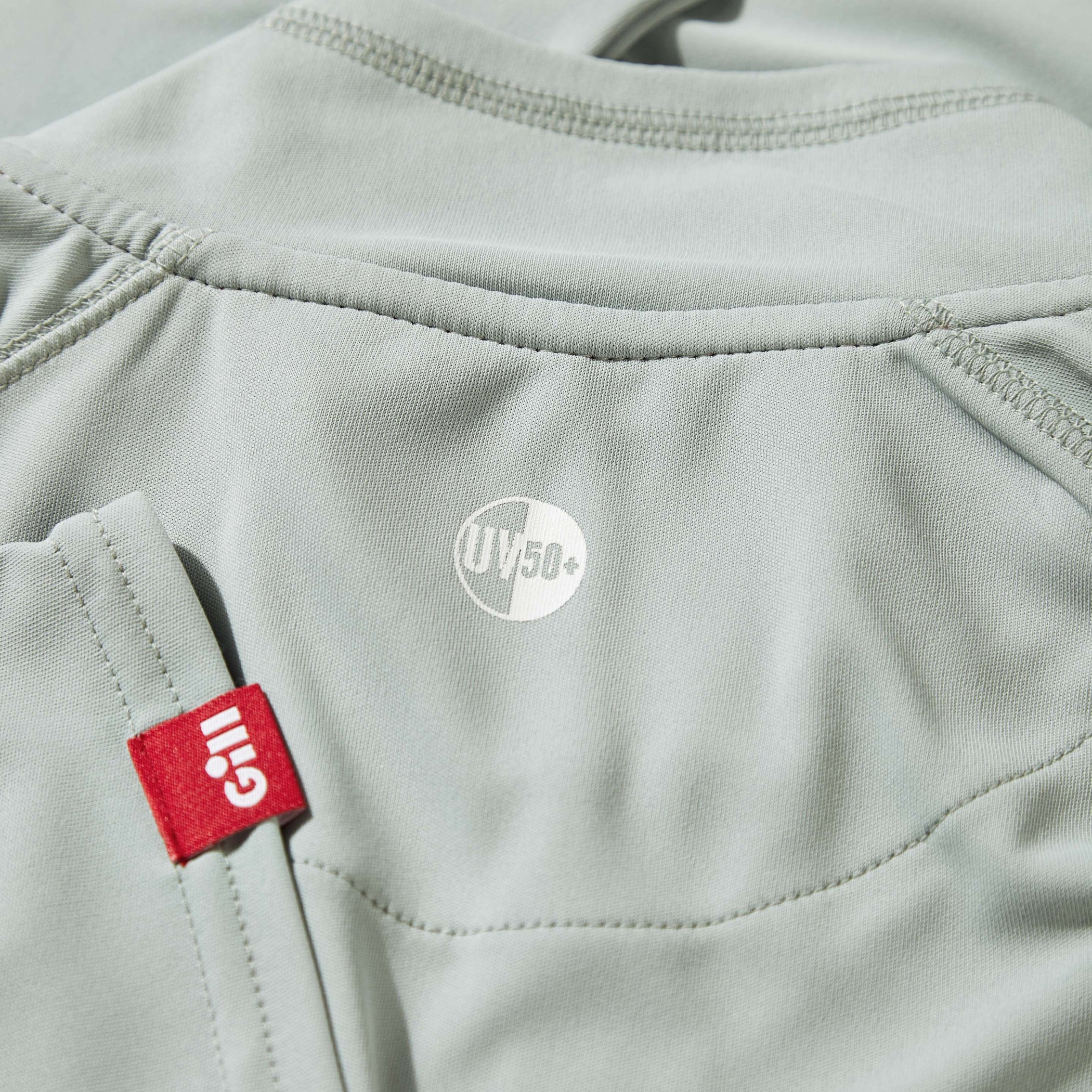 Men's UV Tec Long Sleeve Zip Tee - Medium Gray