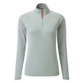 Women's UV Tec Long Sleeve Zip Tee - Medium Gray