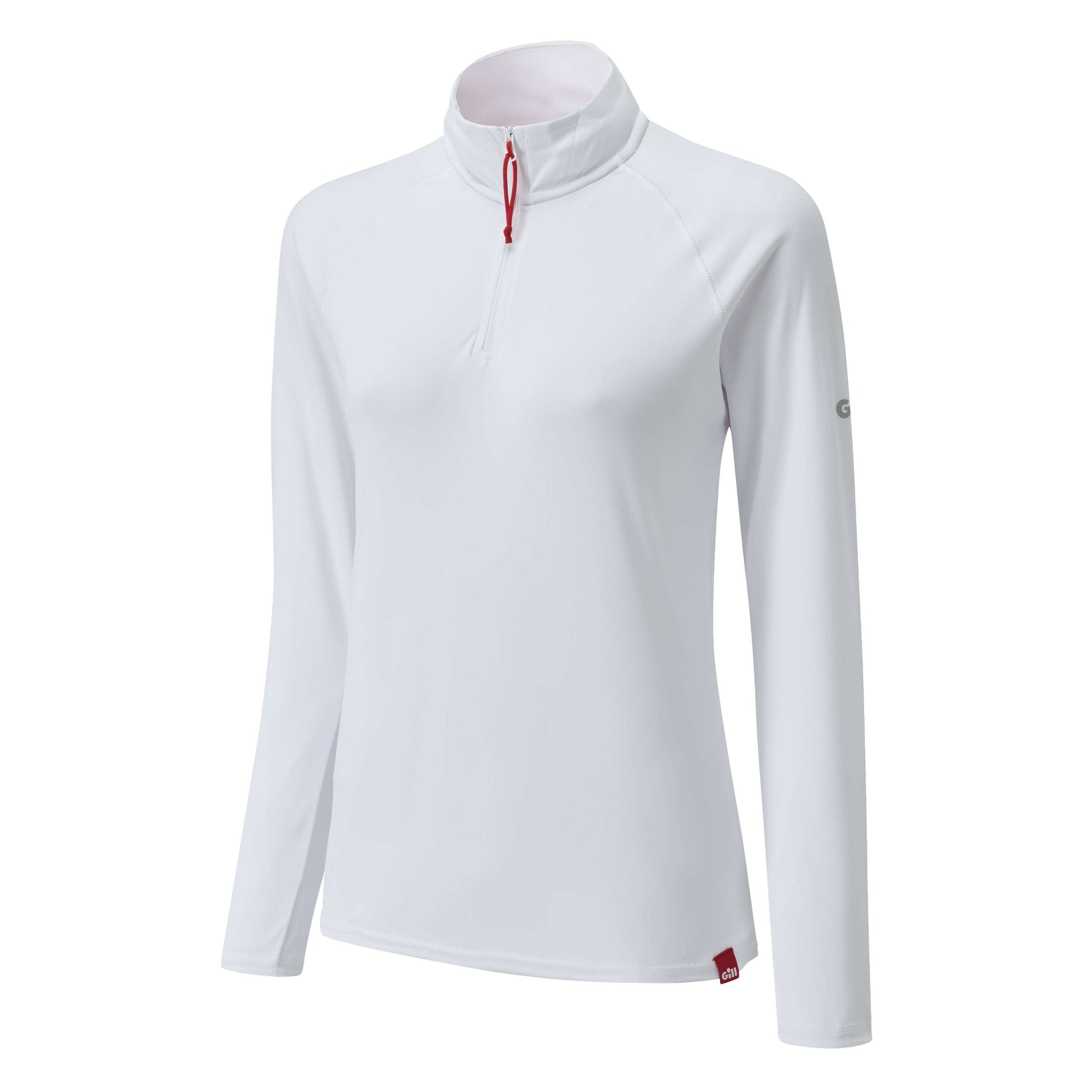 Women's UV Tec Long Sleeve Zip Tee - White
