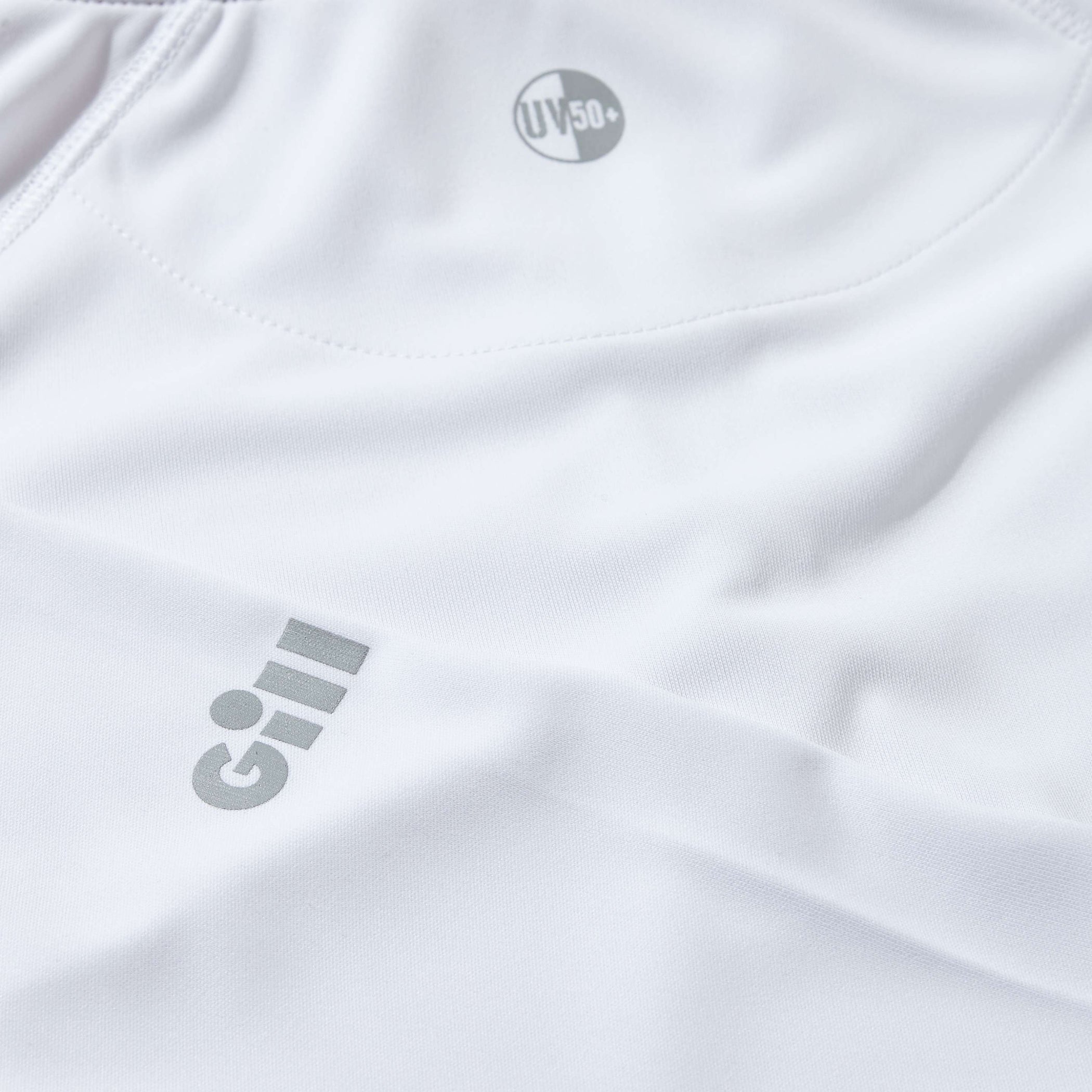 Women's UV Tec Long Sleeve Zip Tee - White